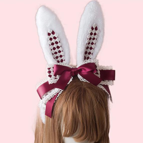 Elegant Bunny Bow Ears Headband SD00328 - 2 - Kawaii Mix