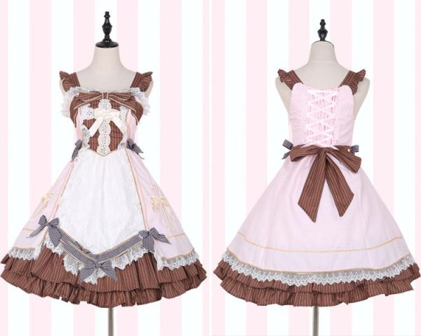 Lolita Lace Bow Strap Dress SD00824 - 5 - Kawaii Mix