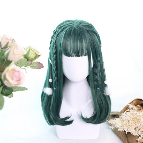 Dark Green Gradient Short Wig SD00218 - 1 - Kawaii Mix