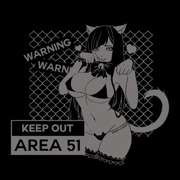 SALE Area 51 Cat Girl Unisex T-shirt MF00972 - 2 - Kawaii Mix